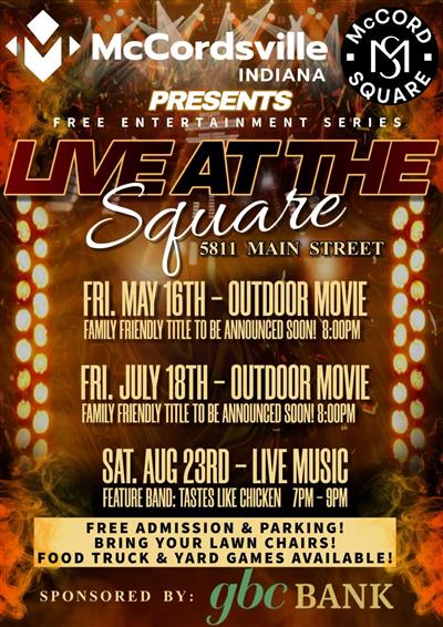 Live at McCord Square Flyer